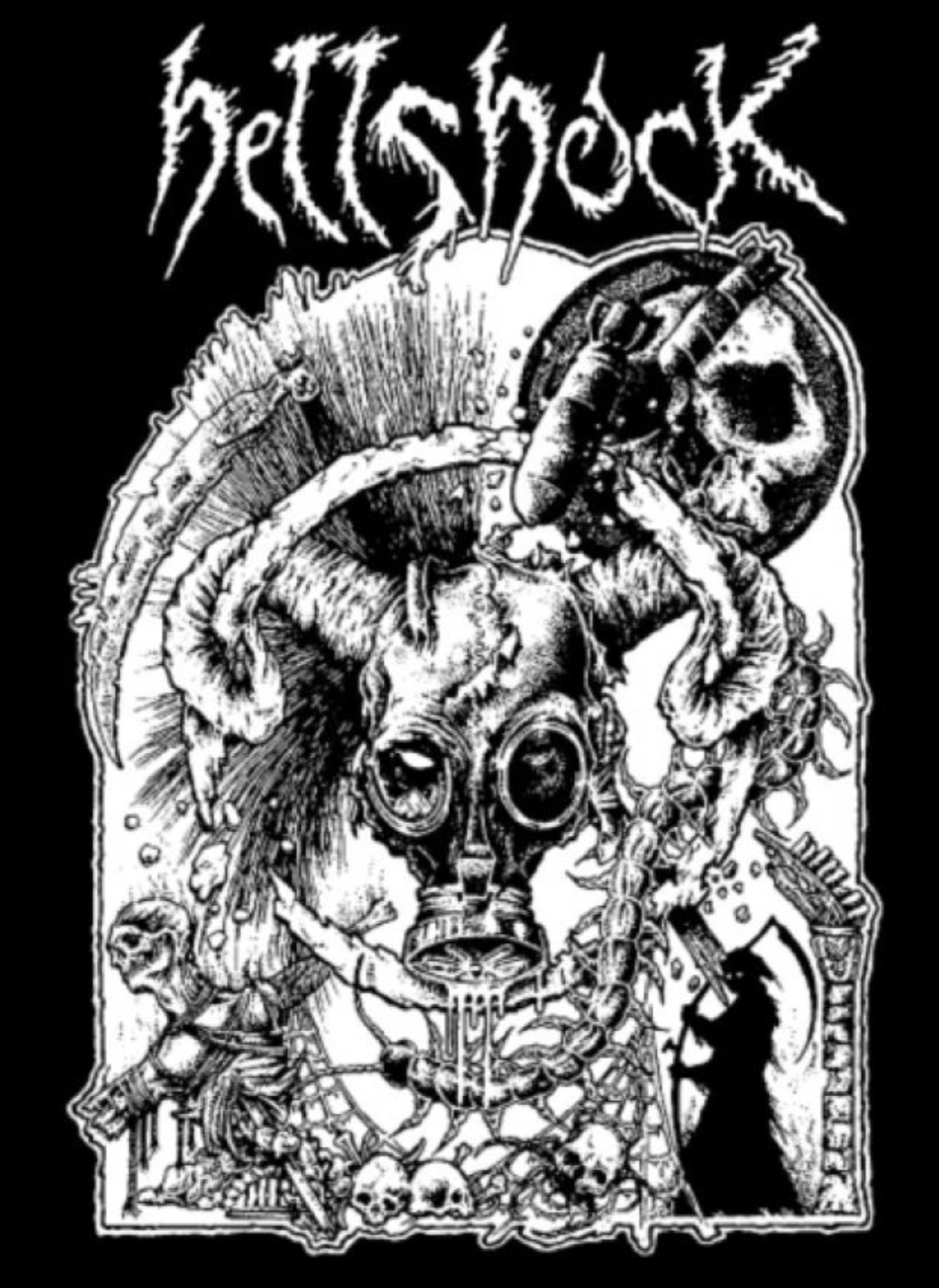 Hellshock - Gas Mask - Shirt